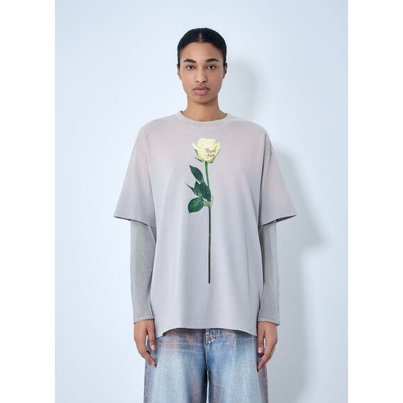 Acne Studios Women Layered Graphic T-Shirt
